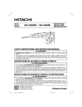 Hitachi DH50MRY - 2 Inch SDS Max Low Vibration Rotary Hammer Manuel utilisateur