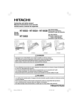 Hitachi NT65GB - 2-1/2 Inch Gas Powered Angled Finish Nailer Manuel utilisateur