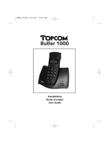 Topcom butler 1000 Le manuel du propriétaire