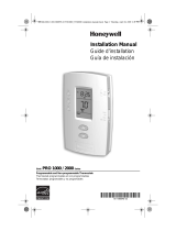 Honeywell Pro TH2210D Manuel utilisateur