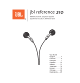 JBL Reference 210 Manuel utilisateur