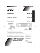 JVC KD-G110 Manuel utilisateur