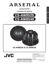 JVC CS-AW8520 - Arsenal 15" Subwoofer Manuel utilisateur