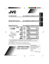 JVC G800 - KD Radio / CD Manuel utilisateur
