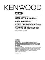 Kenwood c 929 Manuel utilisateur