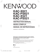 Kenwood KAC-X621 Manuel utilisateur