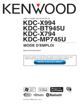 Kenwood KDC-X994 Manuel utilisateur