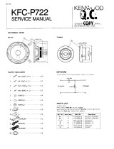 Kenwood KFC-P722 Manuel utilisateur