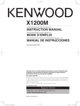 Kenwood X1200M Manuel utilisateur