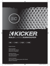 Kicker S12C Manuel utilisateur