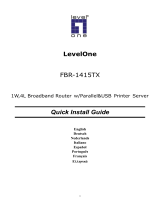 LevelOne FBR-1415TX Manuel utilisateur