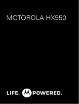 Motorola HX550 Guide de démarrage rapide