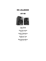 M-Audio Studiophile AV 40 Manuel utilisateur