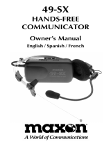 Maxon Telecom hands-free communicator Manuel utilisateur