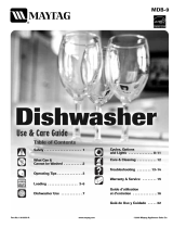 Maytag MDB7601AWQ - 24 Inch Full Console Dishwasher Manuel utilisateur