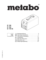 Metabo E 150 Manuel utilisateur