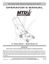 MTD Series 410 Manuel utilisateur