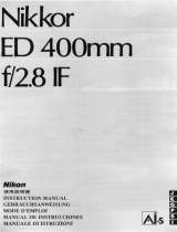 Nikon NIKKOR ED 400MM F/2.8 IF Manuel utilisateur