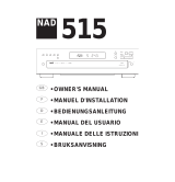 NAD 515 Manuel utilisateur