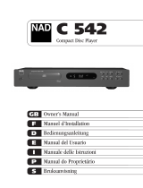 NAD C542 Manuel utilisateur