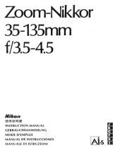 Nikon AI-S -NIKKOR 35-135MM F/3.5-4.5 Manuel utilisateur