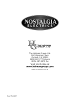 Nostalgia Electrics CHM-915 Manuel utilisateur