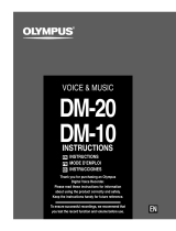 Olympus VOICE & MUSIC DM-20 Manuel utilisateur