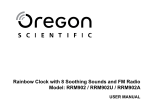Oregon Scientific RRM902U Manuel utilisateur