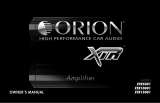 Orion XTR Power Amplifier XTR15001 Manuel utilisateur