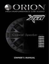 Orion Car Audio XTR602 Manuel utilisateur