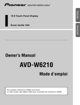 Pioneer AVD-W6210 Manuel utilisateur