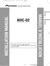 Pioneer AVIC-D2 Manuel utilisateur