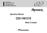 Pioneer CDX-FM1279 Manuel utilisateur