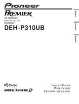 Pioneer PREMIER DEH-P310UB Manuel utilisateur