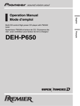 Pioneer DEH-P650 Manuel utilisateur