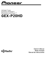 Pioneer GEX-P20HD Manuel utilisateur