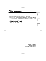 Pionner GM-6400F Manuel utilisateur