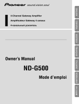 Pioneer ND-G500 Manuel utilisateur