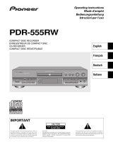 Pioneer PDR-555RW Manuel utilisateur