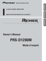 Pioneer PRS-D1200M Manuel utilisateur