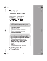 Pioneer VSX-518 Manuel utilisateur