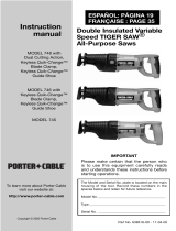 Porter-Cable 745 Manuel utilisateur