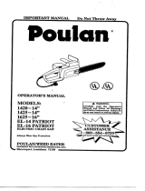 Poulan 1420-952801952 Manuel utilisateur