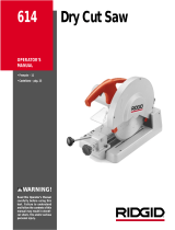 RIDGID Dry Cut Saw Manuel utilisateur