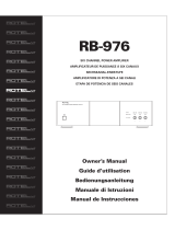 Rotel RB-976 Manuel utilisateur