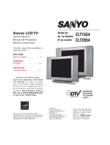 Sanyo CLT-1554 Manuel utilisateur