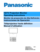 Panasonic PT-53WX54 Manuel utilisateur
