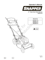 Snapper 780084-01 Manuel utilisateur