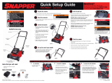 Snapper SNAPPER QUICK SETUP GUIDE PUSH MOWER MODEL S2265FC Manuel utilisateur
