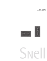 Snell Acoustics Snell AMC Sub 88 Manuel utilisateur